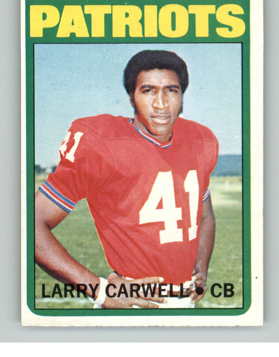 1972 Topps Football #299 Larry Carwell Patriots NR-MT 410890