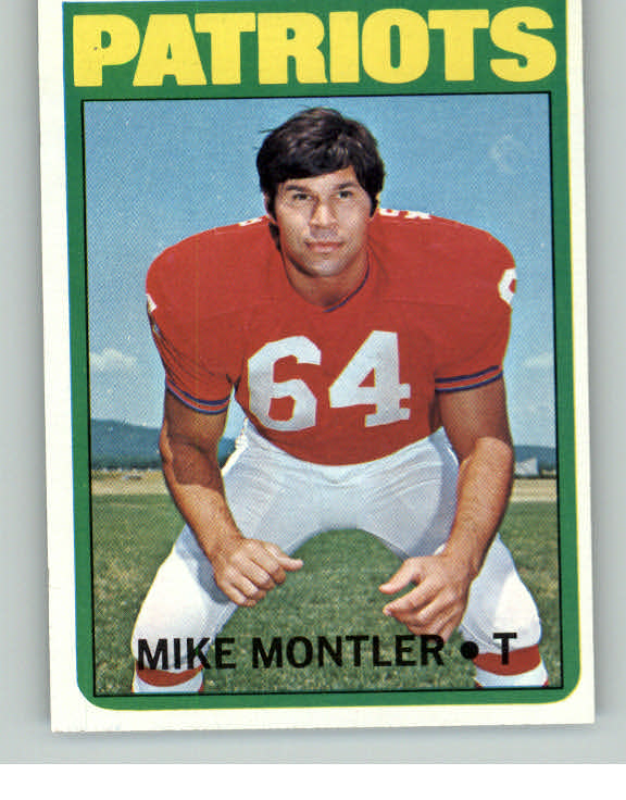 1972 Topps Football #324 Mike Montler Patriots NR-MT 410922