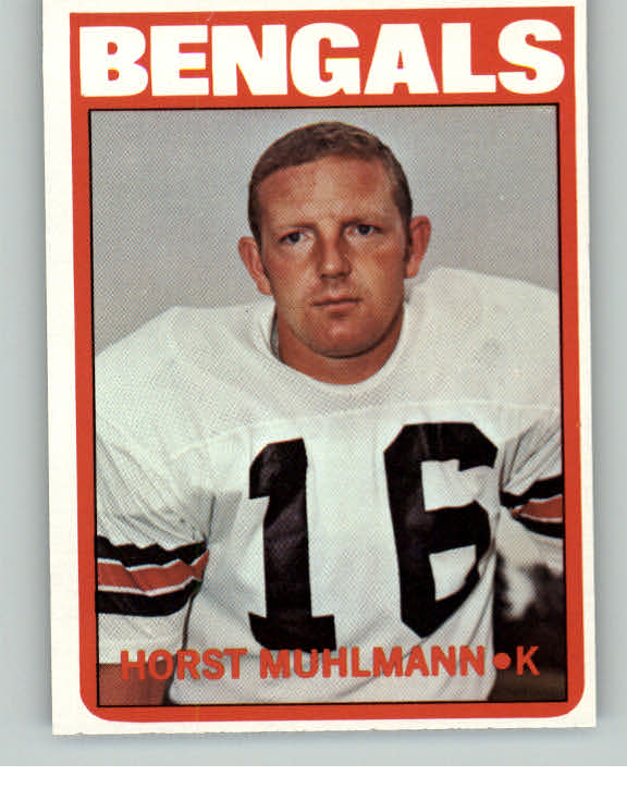 1972 Topps Football #328 Horst Muhlmann Bengals NR-MT 410924