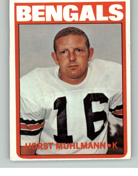 1972 Topps Football #328 Horst Muhlmann Bengals EX-MT 410925
