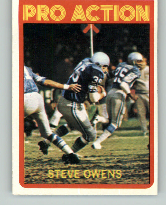 1972 Topps Football #347 Steve Owens IA Lions NR-MT 410938