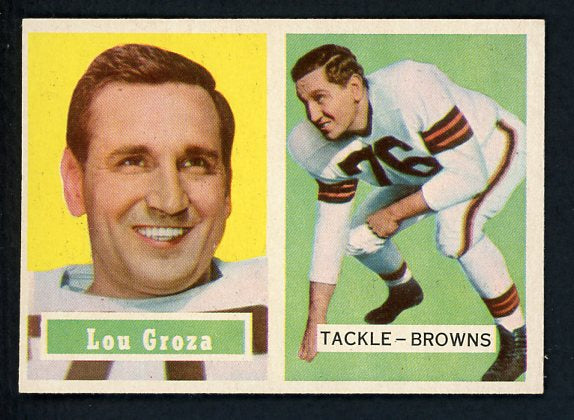 1957 Topps Football #028 Lou Groza Browns NR-MT 410961