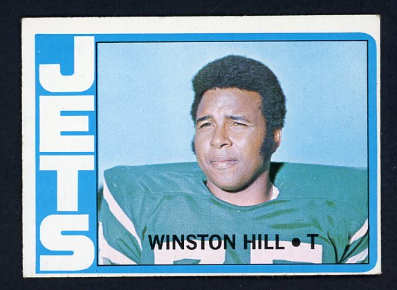 1972 Topps Football #295 Winston Hill Jets EX-MT 410966