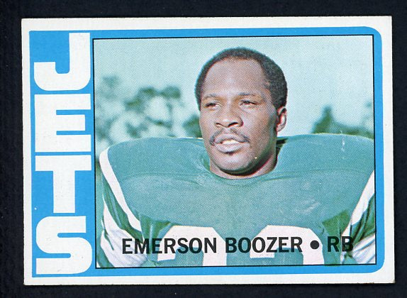 1972 Topps Football #322 Emerson Boozer Jets EX-MT 410983