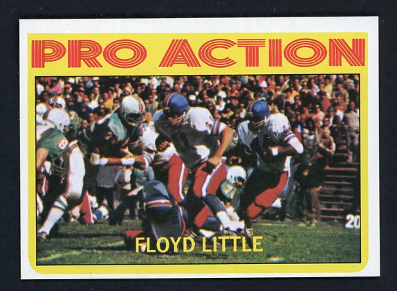 1972 Topps Football #339 Floyd Little IA Broncos NR-MT 410996