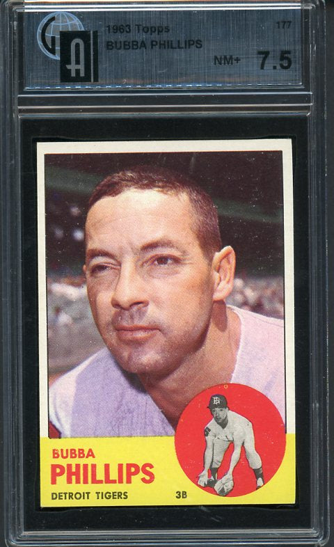 1963 Topps Baseball #177 Bubba Phillies Tigers GAI 7.5 NM+ 411588