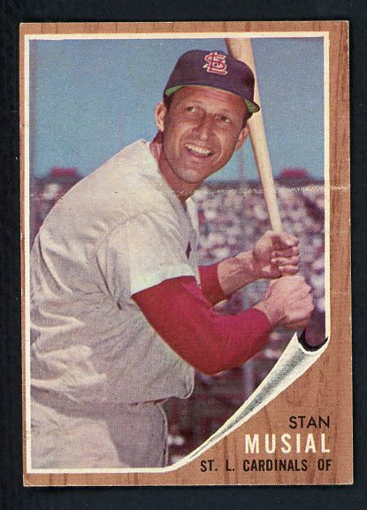 1962 Topps Baseball #050 Stan Musial Cardinals EX+/EX-MT 411659