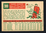 1959 Topps Baseball #380 Hank Aaron Braves VG-EX 411788