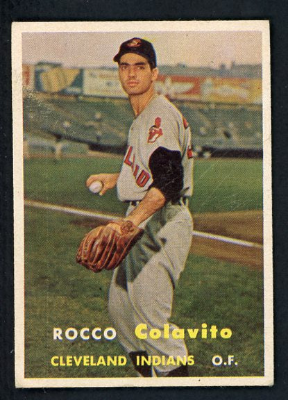 1957 Topps Baseball #212 Rocky Colavito Indians EX-MT 411893