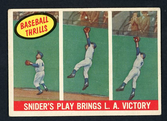 1959 Topps Baseball #468 Duke Snider IA Dodgers EX 411920