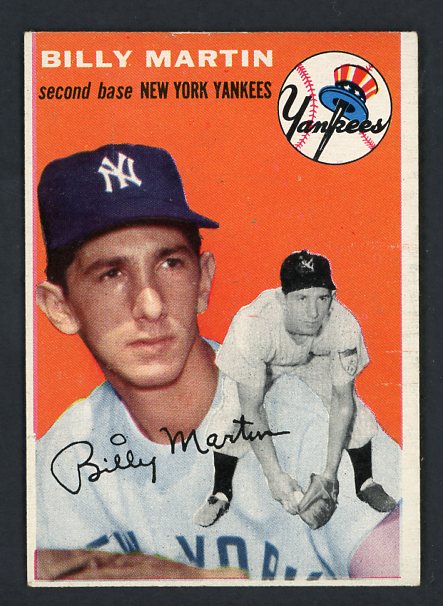 1954 Topps Baseball #013 Billy Martin Yankees EX+/EX-MT 412114
