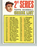 1967 Topps Baseball #103 Checklist 2 Mickey Mantle EX-MT 412969