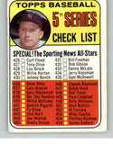 1969 Topps Baseball #412 Checklist 5 Mickey Mantle VG-EX 412972