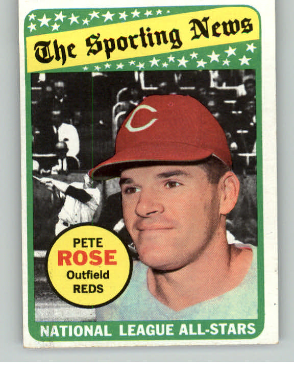 1969 Topps Baseball #424 Pete Rose A.S. Reds EX-MT 412990