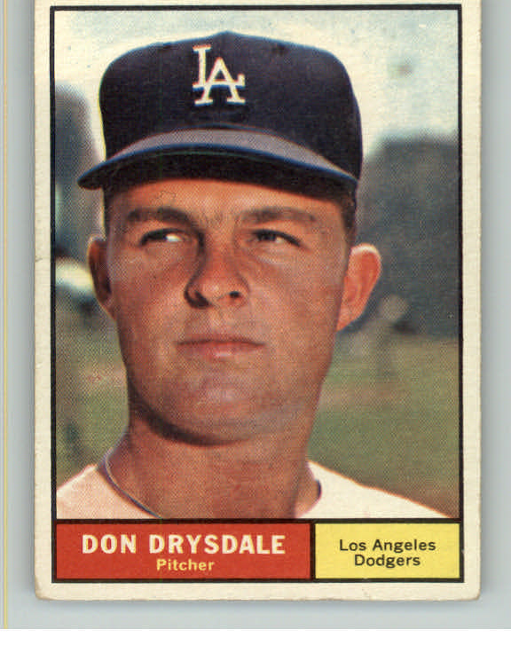1961 Topps Baseball #260 Don Drysdale Dodgers VG-EX 413045