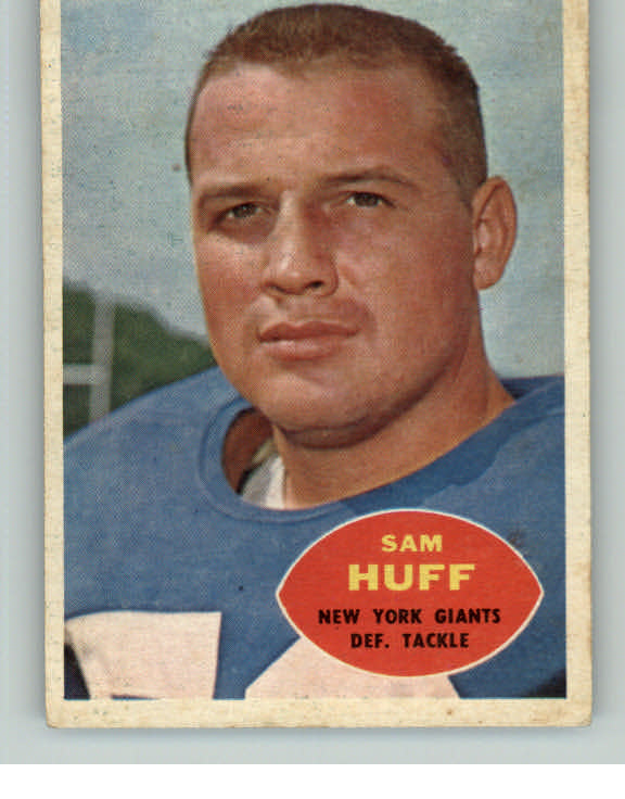 1960 Topps Football #080 Sam Huff Giants VG-EX 413158