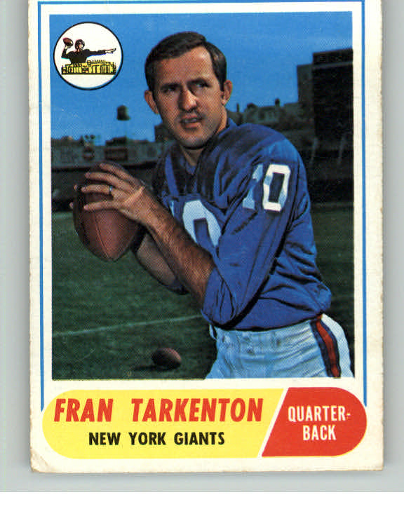 1968 Topps Baseball #161 Fran Tarkenton Giants VG-EX 413195