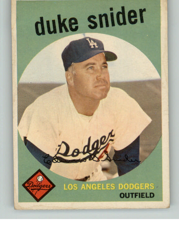 1959 Topps Baseball #020 Duke Snider Dodgers VG-EX 413239