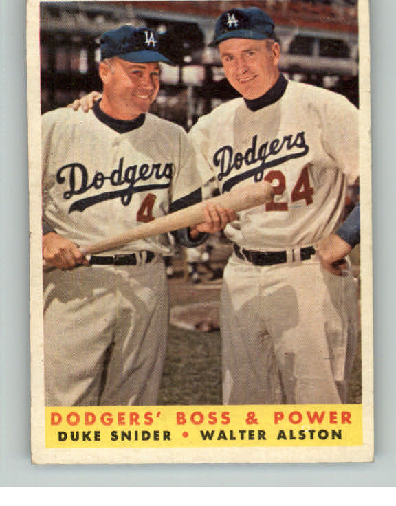 1958 Topps Baseball #314 Duke Snider Walter Alston EX-MT 413240