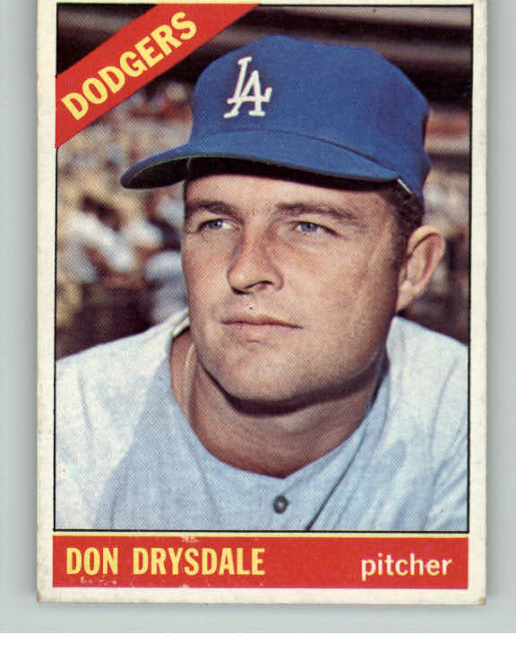 1966 Topps Baseball #430 Don Drysdale Dodgers EX 413246