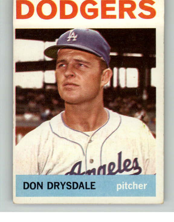 1964 Topps Baseball #120 Don Drysdale Dodgers EX 413248