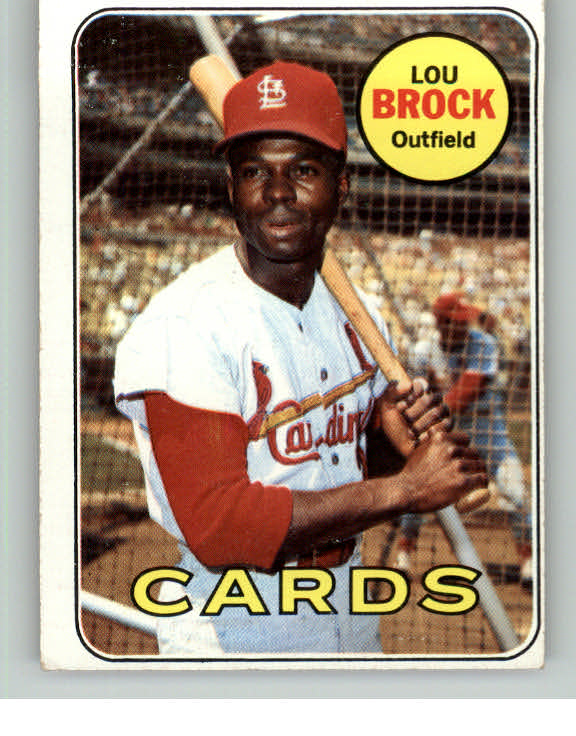 1969 Topps Baseball #085 Lou Brock Cardinals EX 413259