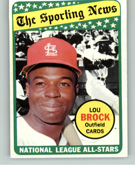 1969 Topps Baseball #428 Lou Brock A.S. Cardinals NR-MT 413260