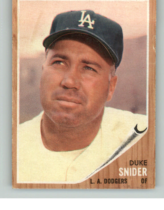 1962 Topps Baseball #500 Duke Snider Dodgers EX+ 413323