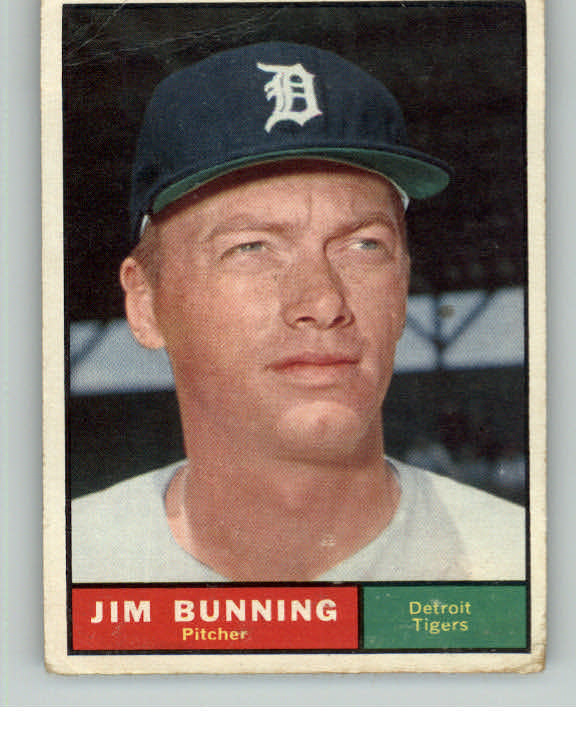 1961 Topps Baseball #490 Jim Bunning Tigers VG-EX 413354