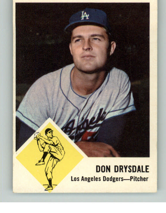 1963 Fleer Baseball #041 Don Drysdale Dodgers GD-VG 413363