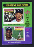 1975 Topps Baseball #194 Mickey Mantle Don Newcombe VG-EX 413416