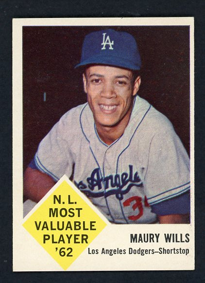 1963 Fleer Baseball #043 Maury Wills Dodgers EX-MT 413434