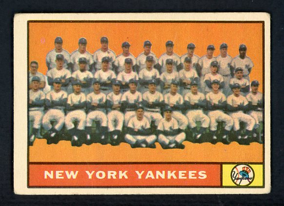 1961 Topps Baseball #228 New York Yankees Team VG-EX 413543