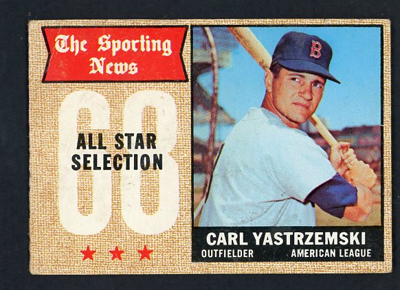 1968 Topps Baseball #369 Carl Yastrzemski A.S. Red Sox VG-EX 413629