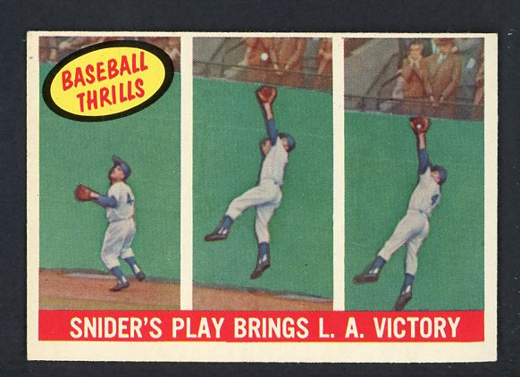 1959 Topps Baseball #468 Duke Snider IA Dodgers EX 413639