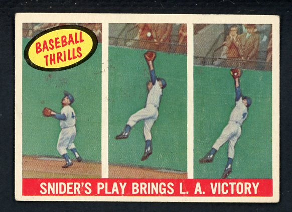 1959 Topps Baseball #468 Duke Snider IA Dodgers EX 413640