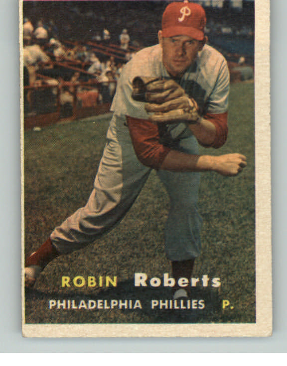 1957 Topps Baseball #015 Robin Roberts Phillies EX 413684