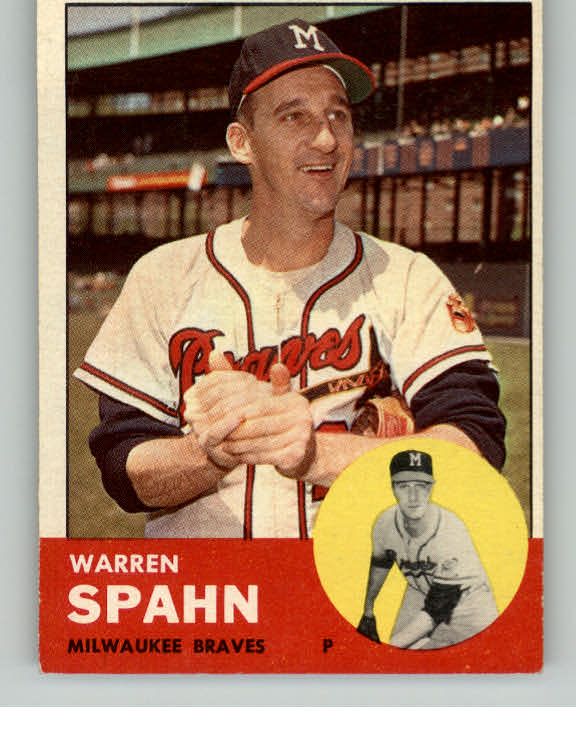 1963 Topps Baseball #320 Warren Spahn Braves EX-MT 413709