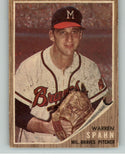 1962 Topps Baseball #100 Warren Spahn Braves VG-EX 413711