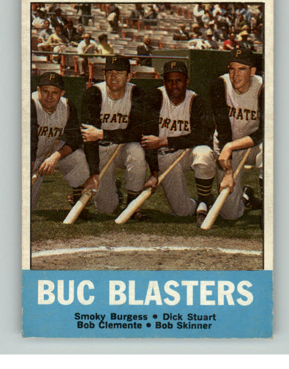1963 Topps Baseball #018 Roberto Clemente Smoky Burgess EX 413726