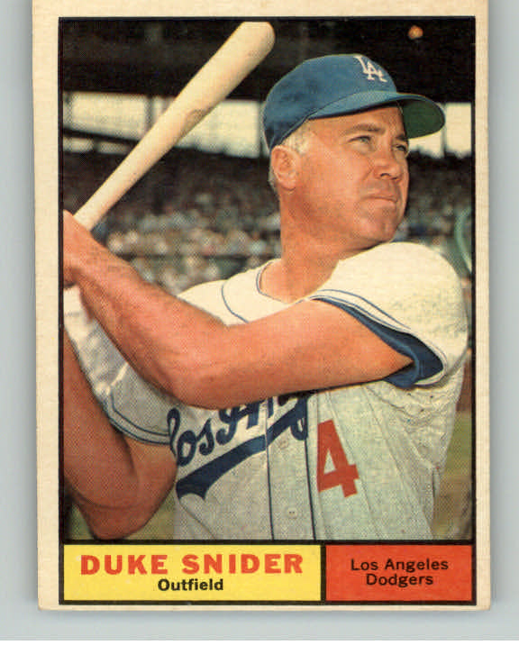 1961 Topps Baseball #443 Duke Snider Dodgers EX+/EX-MT 413737