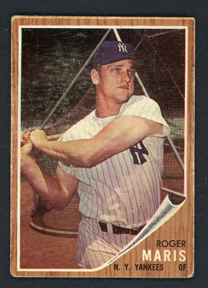 1962 Topps Baseball #001 Roger Maris Yankees VG-EX 413834