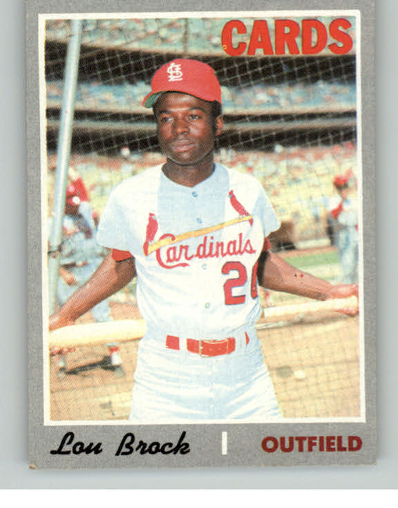 1970 Topps Baseball #330 Lou Brock Cardinals EX+/EX-MT 414260