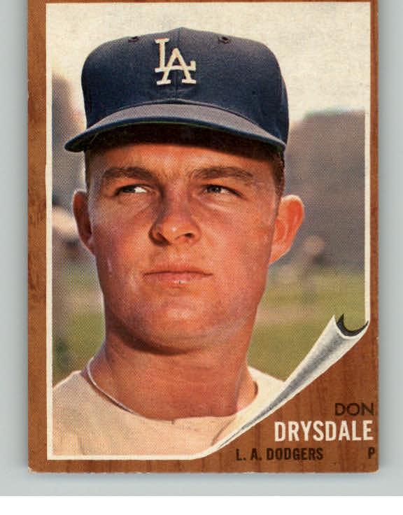 1962 Topps Baseball #340 Don Drysdale Dodgers EX+/EX-MT 414263