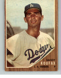 1962 Topps Baseball #005 Sandy Koufax Dodgers VG-EX 414323
