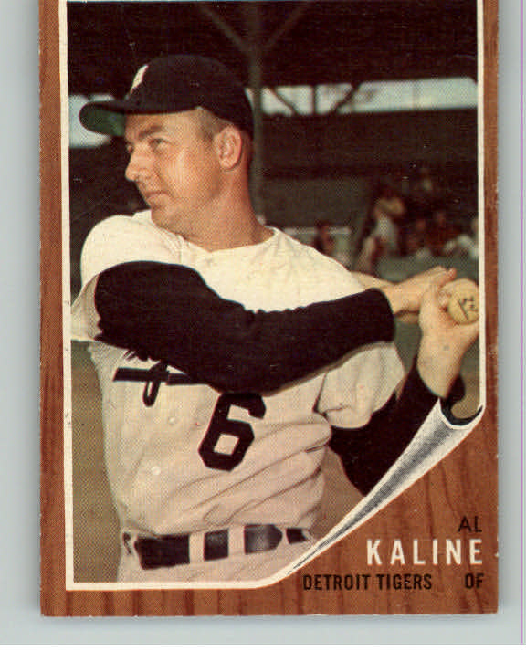 1962 Topps Baseball #150 Al Kaline Tigers GD-VG residue back 414347