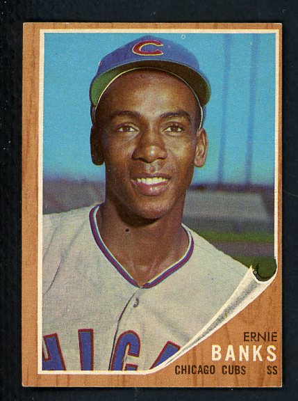 1962 Topps Baseball #025 Ernie Banks Cubs EX-MT oc 414385
