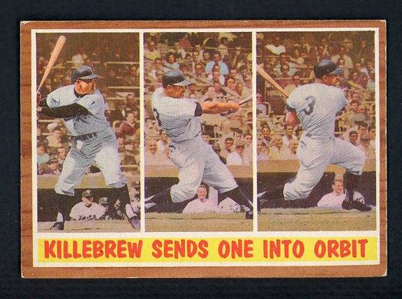 1962 Topps Baseball #316 Harmon Killebrew IA Twins EX+/EX-MT 414451