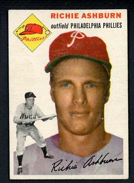 1954 Topps Baseball #045 Richie Ashburn Phillies EX 414476