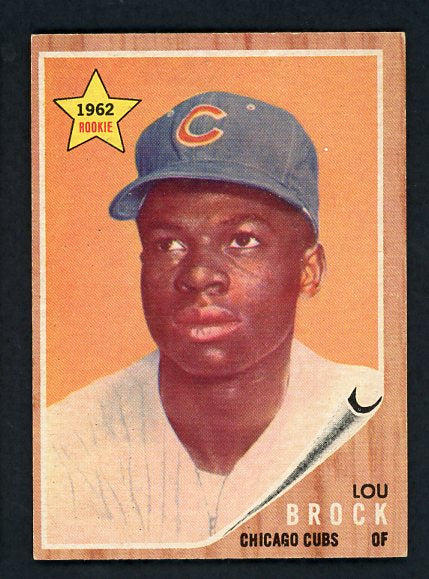 1962 Topps Baseball #387 Lou Brock Cubs VG-EX 414619
